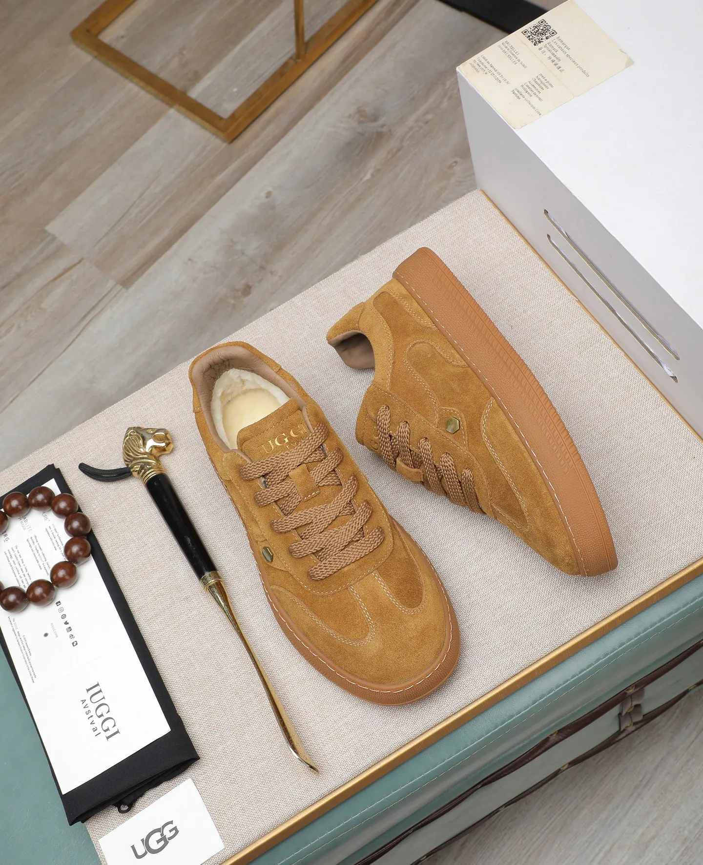 Men's shoes 💰540 IUGGI new retro presbyopia men's shoes, casual and versatile, full of high-end sense, fashionable, luxury and personalized style, joint style, retro presbyopia factor, full of handsome style, first layer suede cowhide, lining wool, rubber outsole, light and non-slip size: 39-44